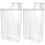 2Pcs Durable Transparent Laundry Storage Bottles for Powder and Liquid 2