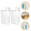 2Pcs Durable Transparent Laundry Storage Bottles for Powder and Liquid 4