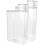 2Pcs Durable Transparent Laundry Storage Bottles for Powder and Liquid 5