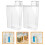 2Pcs Durable Transparent Laundry Storage Bottles for Powder and Liquid 3