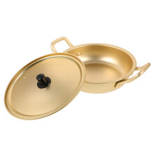 1Pc Golden Non-Stick Aluminum Noodle Pot for Korean Ramen Cooking