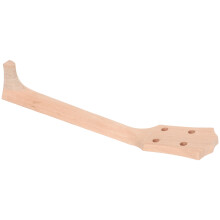 5Pcs Durable Wooden Ukulele Neck DIY Concert Replacement Light Yellow