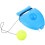 1Set Durable Plastic Tennis Self Training Tool with Sky-Blue Base 1