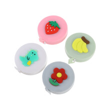 4Pcs Cartoon Mini Measuring Tape Plastic Soft Rubber Assorted Colors