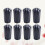 8Pcs Black Tpr Walking Stick Tips for Trekking Poles Protection 9