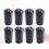 8Pcs Black Tpr Walking Stick Tips for Trekking Poles Protection 7