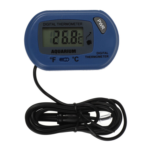 Waterproof Blue Aquarium Thermometer Mini Digital Fish Tank Sensor 1