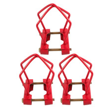 3Pcs Fire Sprinkler Head Guard Covers Red Iron Protective Ceiling