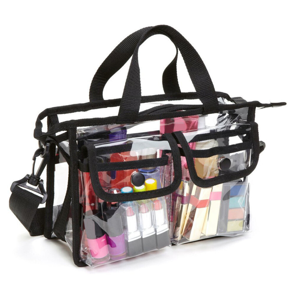 Vaguelly Clear Toiletry Bag Portable Toiletries Pouch Travel Makeup Waterproof
