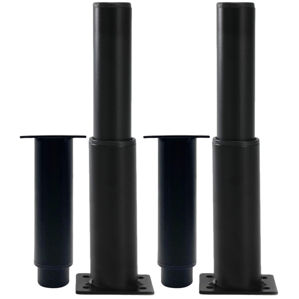 4Pcs Strong Load-Bearing Black Metal Legs For Furniture Replacement 3072553762510