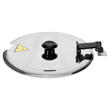 Silver Metal Soup Cooker Lid Durable Thermal Pot Cover for Kitchen