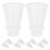 White Abs Nozzles 50pcs Durable Easy Installation 1