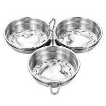 1Pc Stainless Steel Steamed Bowl Durable Kitchen Custard Mold Silver