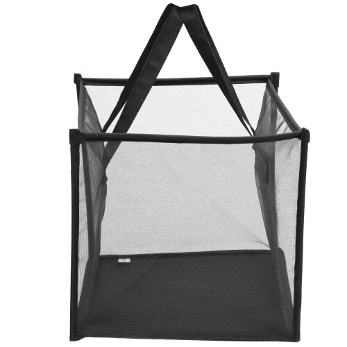 Collapsible Laundry Bin Black Mesh Clothes Organization 1pack 2