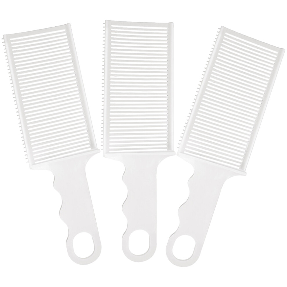 Happyyami Unisex White 3 Pcs Oil Hair Styling Comb Edge Spray Hairdressers Man