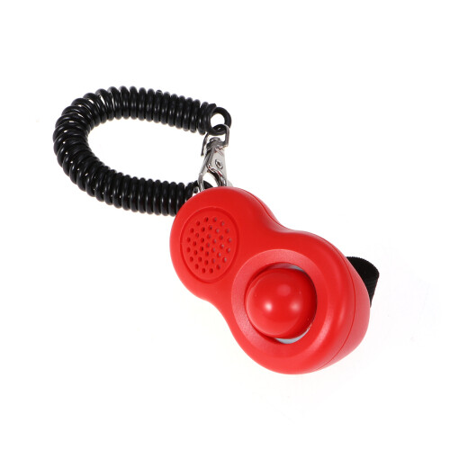 4Pcs Dog Training Clickers with Strap Assorted Color Plastic Pet Tool