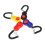 4Pcs Dog Training Clickers with Strap Assorted Color Plastic Pet Tool 7