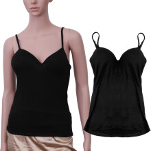 Black Vest for Women Breathable Tube Top Shaping Tank for Summer
