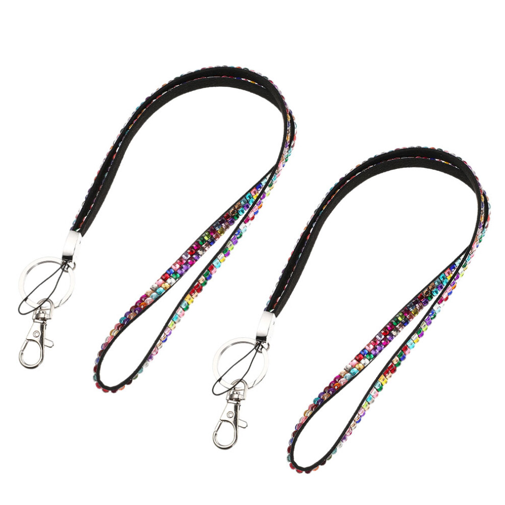 2 Pcs Mobile Phone Straps Beaded Lanyard Lanyards For Smartphone 3054106078668