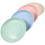 4Pcs Round Plastic Snack Plates Unbreakable Serving For Food Steak 5