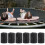 6Pcs Outdoor Black ABS Trampoline Rod Caps Professional Replacement 6