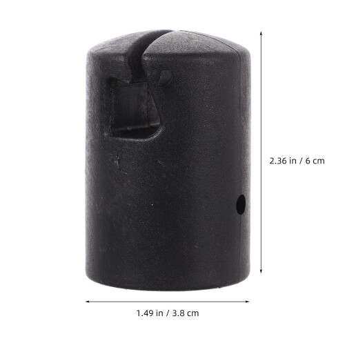 6Pcs Outdoor Black ABS Trampoline Rod Caps Professional Replacement 2