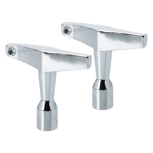 2Pcs Drum Set Keys Zinc Alloy Drum Tuning Tools Silver Durable 2