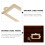 10Pcs Golden Metal Label Pull Frames for Drawer Cabinet Vintage Style 7