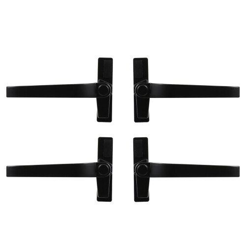 4Pcs Black Aluminum Alloy Window Handles Modern Durable Window Pulls 1