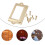 10Pcs Golden Metal Label Pull Frames for Drawer Cabinet Vintage Style 2