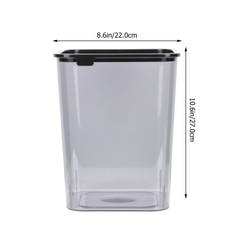 Clear Trash Can Modern For Home Use 1set 10.6x8.7in 2