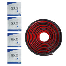 1Set Practical Black Rubber Soundproof Strip for Car Door Sealing