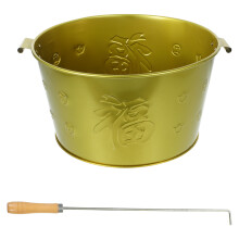 1Set Durable Golden Burn Money Container Stainless Steel Incinerator