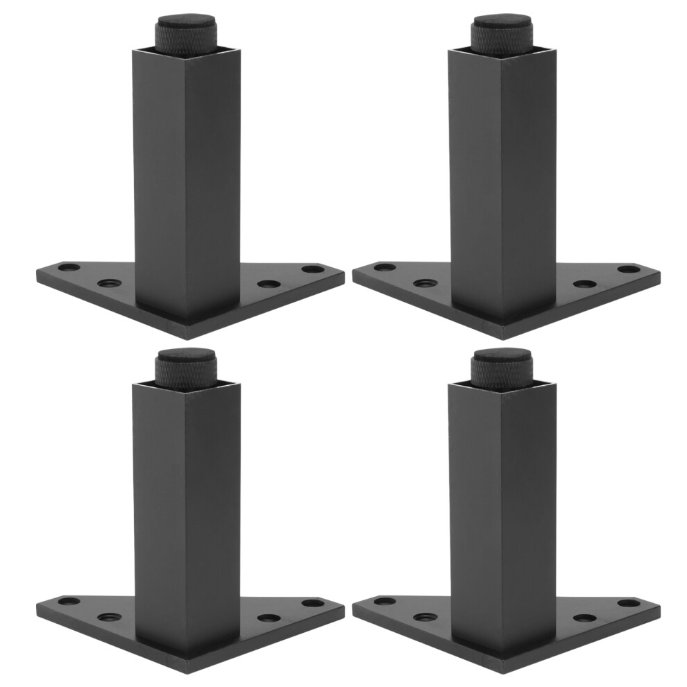 4Pcs Strong Load Black Aluminum Sofa And Cabinet Support Legs 3073319711421