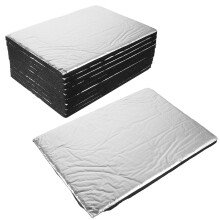 Mlins 10 Pcs Aluminum Foil Cars Isolation Insulation Pads Sound Mat