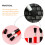Black Abs 4pcs Keyboard Car Interior Dusting Cleaning Brush 7