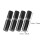 Black Abs 4pcs Keyboard Car Interior Dusting Cleaning Brush 6