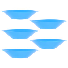 5Pcs Durable Blue Plastic Football Display Stands for Home Use