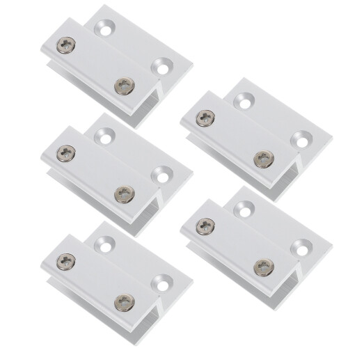 Rectangular Brackets Silver 5pcs 1.9in