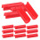 Raindrops 50 Pcs Fingertip Brackets Tile Pad 4.50x1.20x1.00cm Red 6