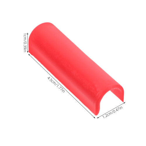 Raindrops 50 Pcs Fingertip Brackets Tile Pad 4.50x1.20x1.00cm Red 1
