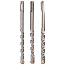 3Pcs Masonry Drill Bits for Concrete Brick Ceramic Tiles Silver Steel