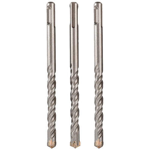 3Pcs Masonry Drill Bits for Concrete Brick Ceramic Tiles Silver Steel