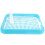 Sky-Blue Plastic Puppy Training Potty Tray with Leak-Proof Edges 1