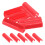 Raindrops 50 Pcs Fingertip Brackets Tile Pad 4.50x1.20x1.00cm Red 9