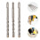 3Pcs Masonry Drill Bits for Concrete Brick Ceramic Tiles Silver Steel 3