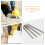 3Pcs Masonry Drill Bits for Concrete Brick Ceramic Tiles Silver Steel 10