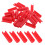 Raindrops 50 Pcs Fingertip Brackets Tile Pad 4.50x1.20x1.00cm Red 4