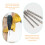 3Pcs Masonry Drill Bits for Concrete Brick Ceramic Tiles Silver Steel 9