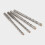 3Pcs Masonry Drill Bits for Concrete Brick Ceramic Tiles Silver Steel 6